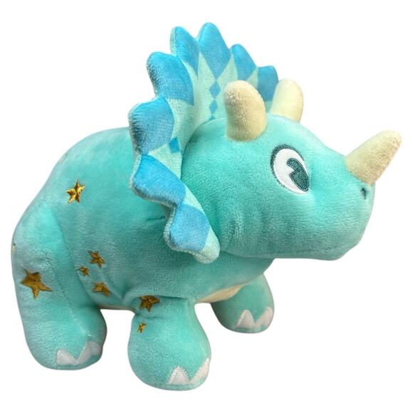 Disney Parks Animal Kingdom Dinoland Blue Triceratops Plush Small 11” Dinosaur - Picture 12 of 16